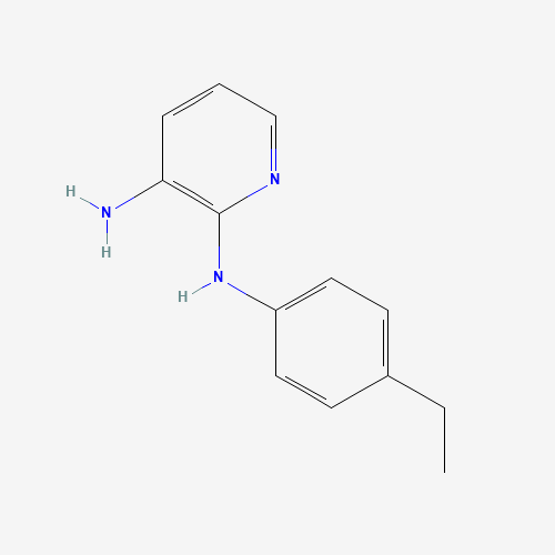 2-N-(4-ethylphenyl)pyridine-2,3-diamine (CAS: 70358-43-9) - Chemical Structure and Molecular Formula 