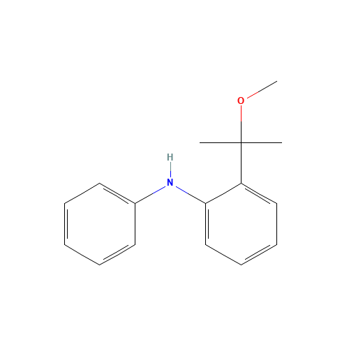 2-(2-methoxypropan-2-yl)-N-phenylaniline (CAS: 1369587-41-6) - Chemical Structure and Molecular Formula 