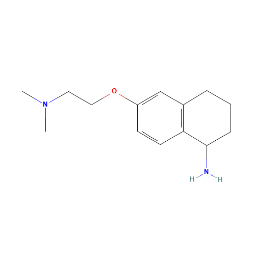 6-[2-(dimethylamino)ethoxy]-1,2,3,4-tetrahydronaphthalen-1-amine (CAS: 784205-61-4) - Chemical Structure and Molecular Formula 