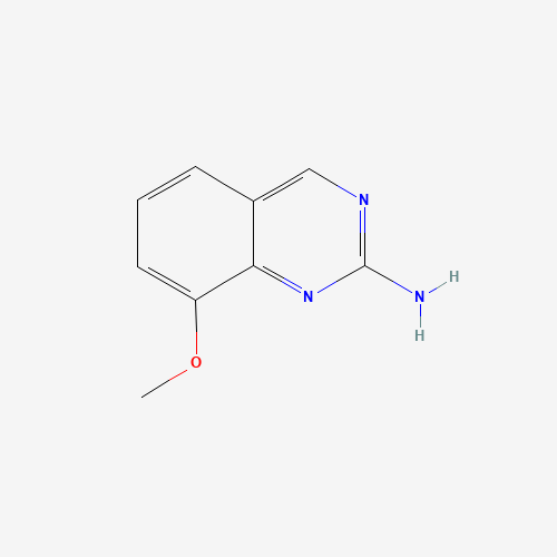 8-methoxyquinazolin-2-amine (CAS: 708-15-6) - Chemical Structure and Molecular Formula 
