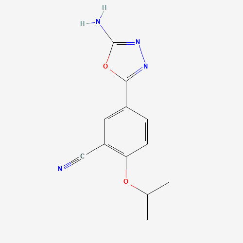 5-(5-amino-1,3,4-oxadiazol-2-yl)-2-propan-2-yloxybenzonitrile (CAS: 1259517-82-2) - Related Chemical Product