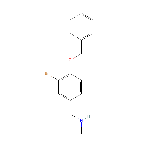 1-(3-bromo-4-phenylmethoxyphenyl)-N-methylmethanamine (CAS: 398151-35-4) - Related Chemical Product