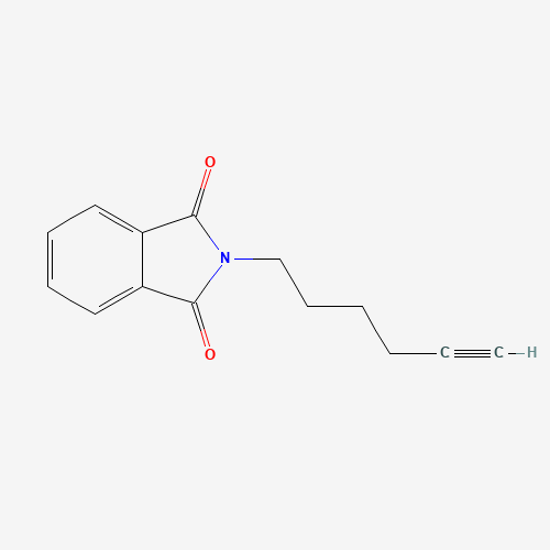 2-hex-5-ynylisoindole-1,3-dione (CAS: 6097-08-1) - Chemical Structure and Molecular Formula 
