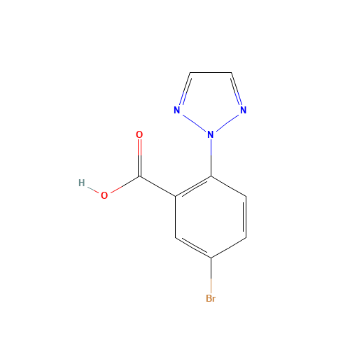 5-bromo-2-(triazol-2-yl)benzoic acid (CAS: 1030377-22-0) - Related Chemical Product