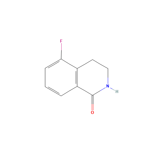 5-fluoro-3,4-dihydro-2H-isoquinolin-1-one (CAS: 230301-83-4) - Chemical Structure and Molecular Formula 