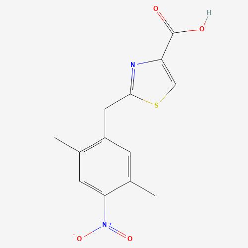 2-[(2,5-dimethyl-4-nitrophenyl)methyl]-1,3-thiazole-4-carboxylic acid (CAS: 1421922-66-8) - Related Chemical Product