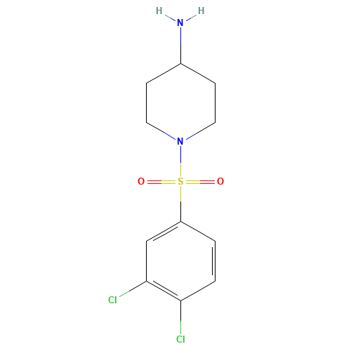 1-(3,4-dichlorophenyl)sulfonylpiperidin-4-amine (CAS: 1018662-26-4) - Related Chemical Product