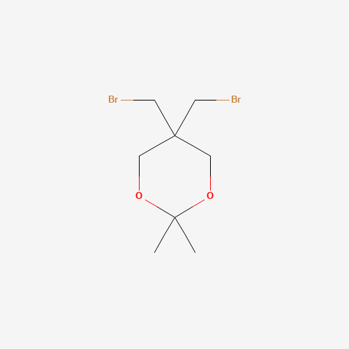 5,5-bis(bromomethyl)-2,2-dimethyl-1,3-dioxane (CAS: 43153-20-4) - Chemical Structure and Molecular Formula 