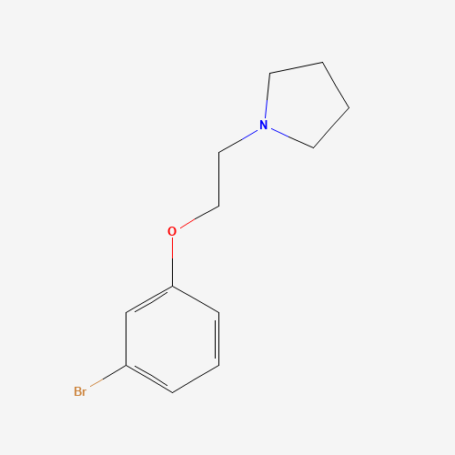 1-[2-(3-bromophenoxy)ethyl]pyrrolidine (CAS: 23136-18-7) - Chemical Structure and Molecular Formula 