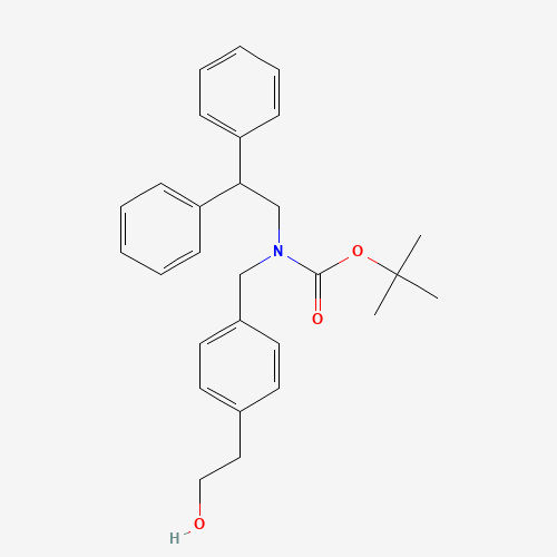 tert-butyl N-(2,2-diphenylethyl)-N-[[4-(2-hydroxyethyl)phenyl]methyl]carbamate (CAS: 950502-47-3) - Related Chemical Product
