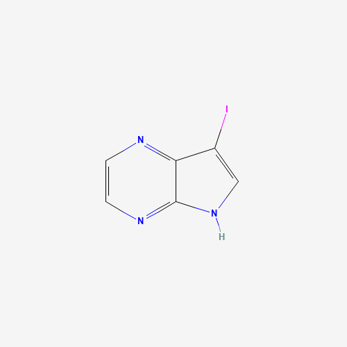 7-iodo-5H-pyrrolo[2,3-b]pyrazine (CAS: 889451-26-7) - Chemical Structure and Molecular Formula 