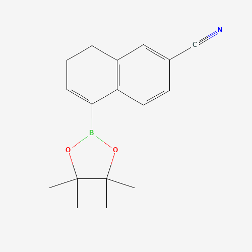 5-(4,4,5,5-tetramethyl-1,3,2-dioxaborolan-2-yl)-7,8-dihydronaphthalene-2-carbonitrile (CAS: 952675-93-3) - Related Chemical Product