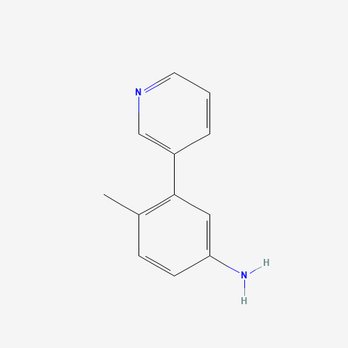 4-methyl-3-pyridin-3-ylaniline (CAS: 264617-04-1) - Chemical Structure and Molecular Formula 