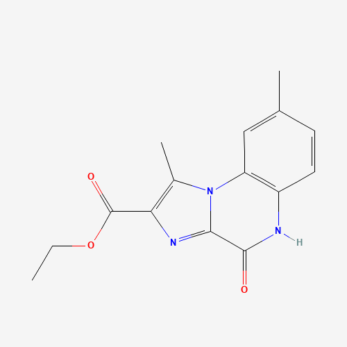 ethyl 1,8-dimethyl-4-oxo-5H-imidazo[1,2-a]quinoxaline-2-carboxylate (CAS: 164329-39-9) - Related Chemical Product