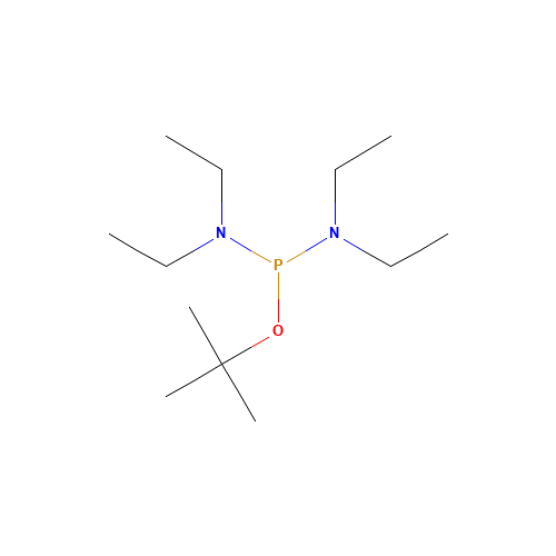 N-[diethylamino-[(2-methylpropan-2-yl)oxy]phosphanyl]-N-ethylethanamine (CAS: 118818-64-7) - Related Chemical Product