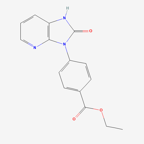 ethyl 4-(2-oxo-1H-imidazo[4,5-b]pyridin-3-yl)benzoate (CAS: 1357195-98-2) - Chemical Structure and Molecular Formula 