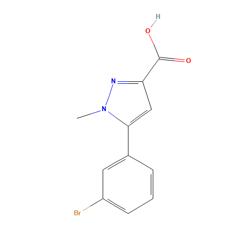 5-(3-bromophenyl)-1-methylpyrazole-3-carboxylic acid (CAS: 852816-28-5) - Related Chemical Product