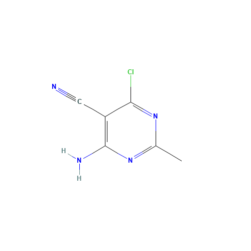4-amino-6-chloro-2-methylpyrimidine-5-carbonitrile (CAS: 76574-37-3) - Related Chemical Product