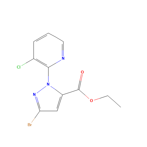 ethyl 5-bromo-2-(3-chloropyridin-2-yl)pyrazole-3-carboxylate (CAS: 500011-92-7) - Related Chemical Product