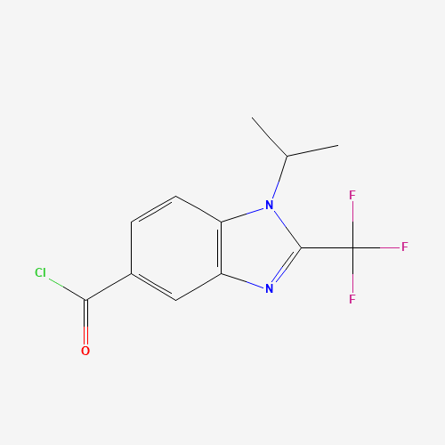 1-propan-2-yl-2-(trifluoromethyl)benzimidazole-5-carbonyl chloride (CAS: 690632-69-0) - Related Chemical Product