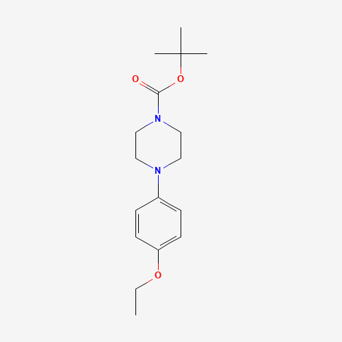 tert-butyl 4-(4-ethoxyphenyl)piperazine-1-carboxylate (CAS: 184899-14-7) - Chemical Structure and Molecular Formula 