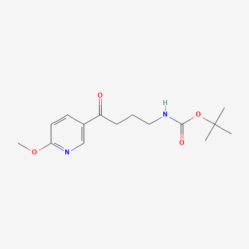 tert-butyl N-[4-(6-methoxypyridin-3-yl)-4-oxobutyl]carbamate (CAS: 334009-72-2) - Related Chemical Product