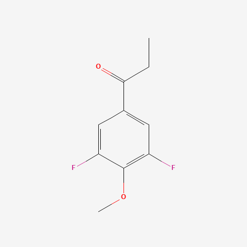 1-(3,5-difluoro-4-methoxyphenyl)propan-1-one (CAS: 71292-82-5) - Chemical Structure and Molecular Formula 