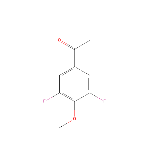 1-(3,5-difluoro-4-methoxyphenyl)propan-1-one (CAS: 71292-82-5) - Chemical Structure and Molecular Formula 