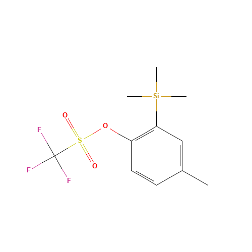 (4-methyl-2-trimethylsilylphenyl) trifluoromethanesulfonate (CAS: 262373-15-9) - Chemical Structure and Molecular Formula 
