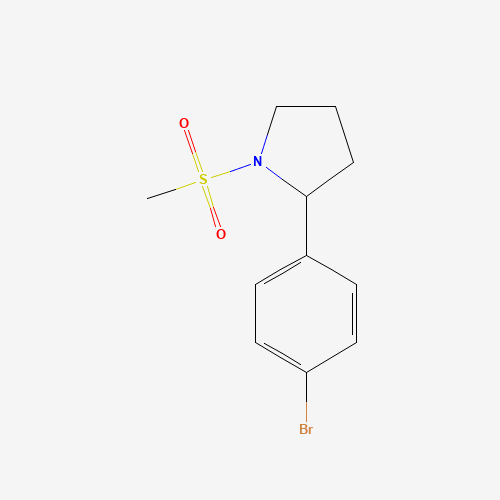 2-(4-bromophenyl)-1-methylsulfonylpyrrolidine (CAS: 1337606-46-8) - Related Chemical Product