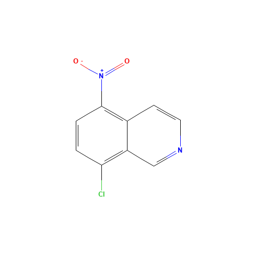 8-chloro-5-nitroisoquinoline (CAS: 156901-43-8) - Chemical Structure and Molecular Formula 