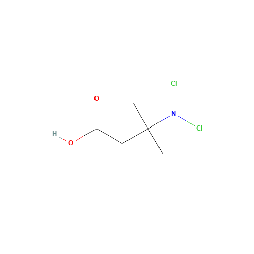 3-(dichloroamino)-3-methylbutanoic acid (CAS: 82224-85-9) - Chemical Structure and Molecular Formula 