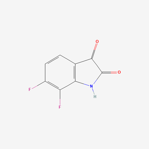 6,7-difluoro-1H-indole-2,3-dione (CAS: 158580-95-1) - Chemical Structure and Molecular Formula 