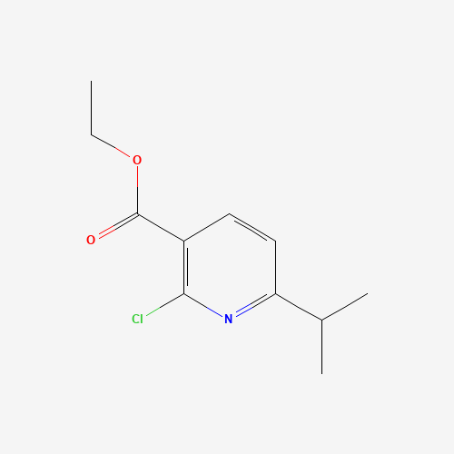 ethyl 2-chloro-6-propan-2-ylpyridine-3-carboxylate (CAS: 100129-72-4) - Chemical Structure and Molecular Formula 