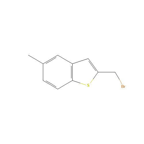 2-(bromomethyl)-5-methyl-1-benzothiophene (CAS: 690632-71-4) - Chemical Structure and Molecular Formula 