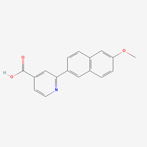 2-(6-methoxynaphthalen-2-yl)pyridine-4-carboxylic acid (CAS: 1097777-12-2) - Chemical Structure and Molecular Formula 