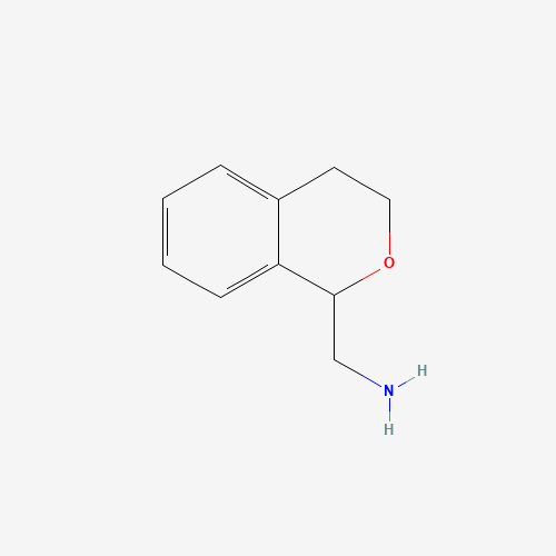 3,4-dihydro-1H-isochromen-1-ylmethanamine (CAS: 19158-90-8) - Chemical Structure and Molecular Formula 