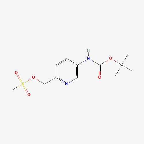 [5-[(2-methylpropan-2-yl)oxycarbonylamino]pyridin-2-yl]methyl methanesulfonate (CAS: 882424-73-9) - Related Chemical Product