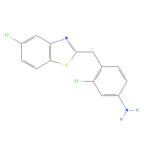 3-chloro-4-[(5-chloro-1,3-benzothiazol-2-yl)methyl]aniline (CAS: 315228-10-5) - Related Chemical Product