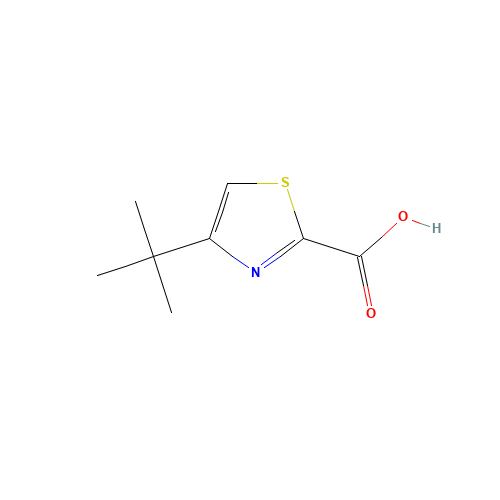 4-tert-butyl-1,3-thiazole-2-carboxylic acid (CAS: 79247-74-8) - Chemical Structure and Molecular Formula 