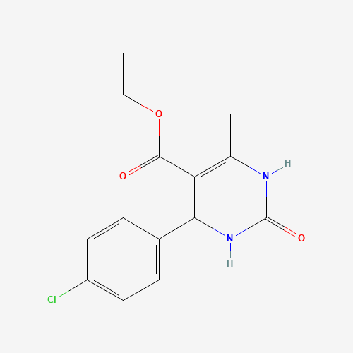 ethyl 4-(4-chlorophenyl)-6-methyl-2-oxo-3,4-dihydro-1H-pyrimidine-5-carboxylate (CAS: 5948-71-0) - Chemical Structure and Molecular Formula 