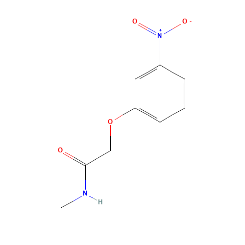 N-methyl-2-(3-nitrophenoxy)acetamide (CAS: 916438-53-4) - Chemical Structure and Molecular Formula 