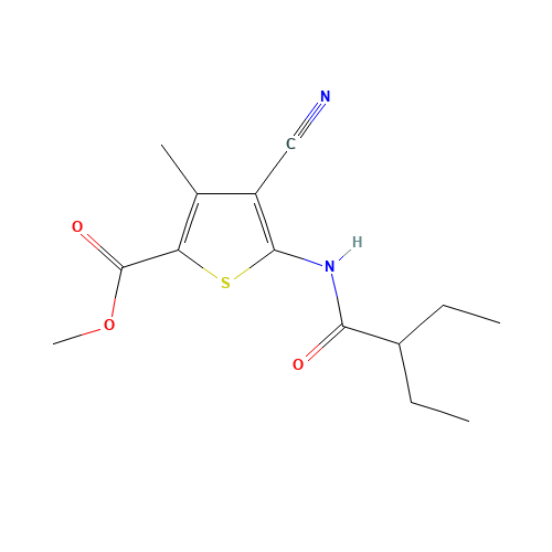 methyl 4-cyano-5-(2-ethylbutanoylamino)-3-methylthiophene-2-carboxylate (CAS: 544465-47-6) - Related Chemical Product