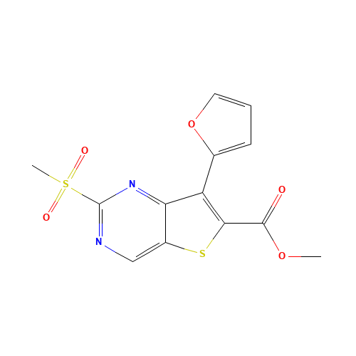 methyl 7-(furan-2-yl)-2-methylsulfonylthieno[3,2-d]pyrimidine-6-carboxylate (CAS: 1462950-36-2) - Related Chemical Product