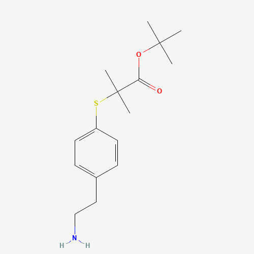 tert-butyl 2-[4-(2-aminoethyl)phenyl]sulfanyl-2-methylpropanoate (CAS: 247923-33-7) - Related Chemical Product
