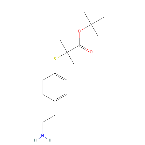 tert-butyl 2-[4-(2-aminoethyl)phenyl]sulfanyl-2-methylpropanoate (CAS: 247923-33-7) - Related Chemical Product