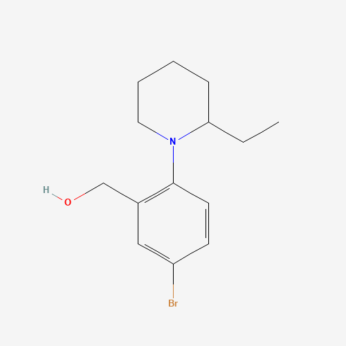[5-bromo-2-(2-ethylpiperidin-1-yl)phenyl]methanol (CAS: 1229608-67-6) - Related Chemical Product