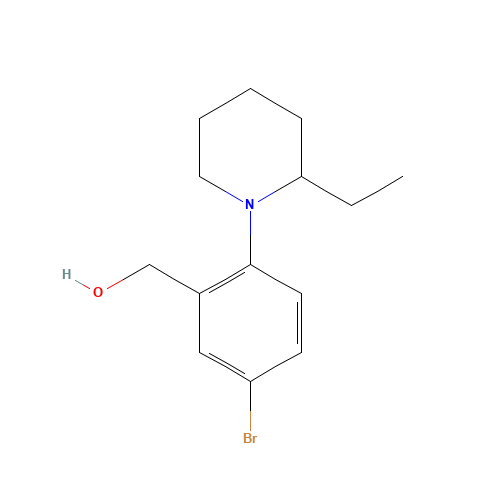 [5-bromo-2-(2-ethylpiperidin-1-yl)phenyl]methanol (CAS: 1229608-67-6) - Related Chemical Product