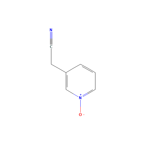 2-(1-oxidopyridin-1-ium-3-yl)acetonitrile (CAS: 6635-88-7) - Chemical Structure and Molecular Formula 