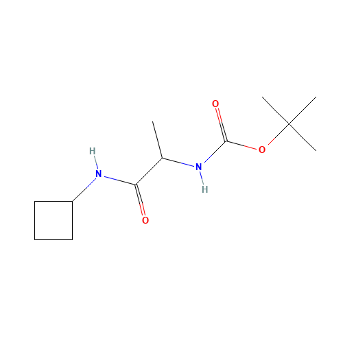 tert-butyl N-[1-(cyclobutylamino)-1-oxopropan-2-yl]carbamate (CAS: 1284246-02-1) - Related Chemical Product